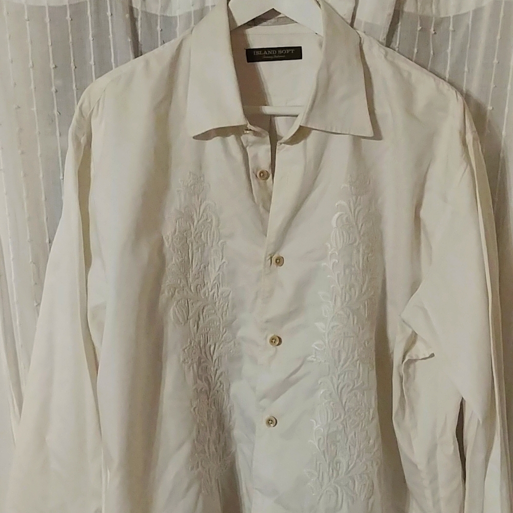 Tommy Bahama Island Soft Embroidered Dress Shirt